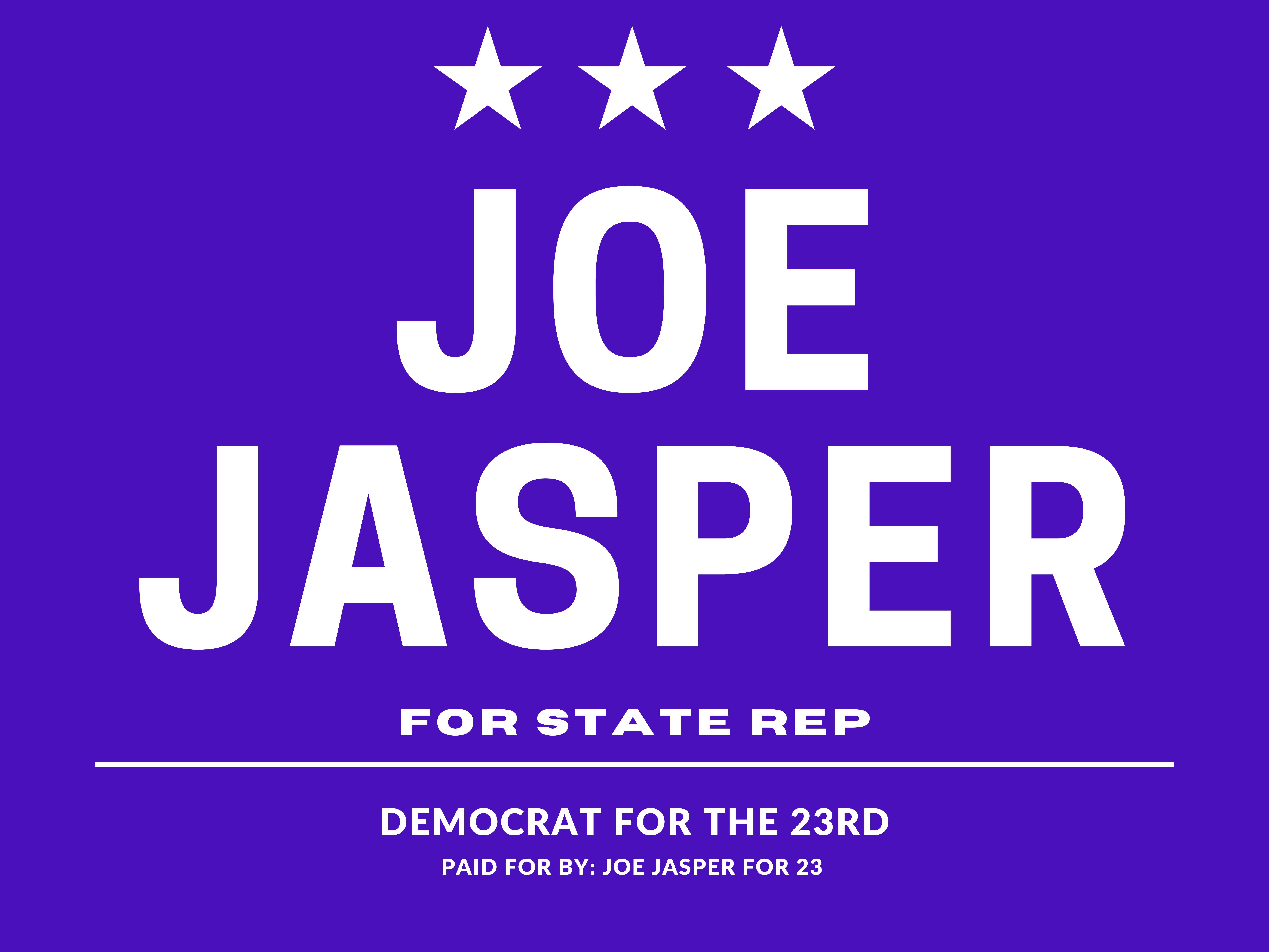 Joe Jasper for the 23rd